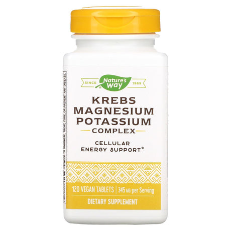 Nature's Way, Krebs Magnesium Potassium Complex, 172 mg, 120 Vegan Tablets - Supply Center USA