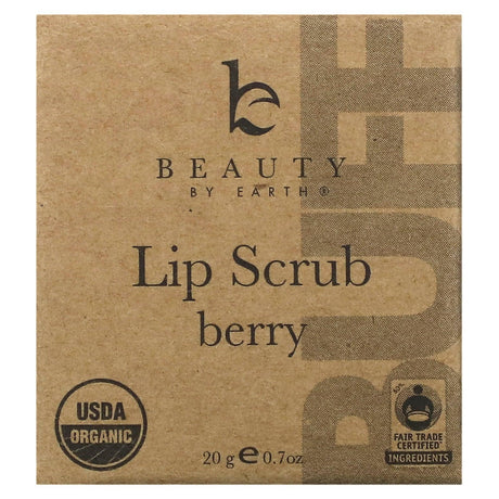 Beauty By Earth, Lip Scrub, Vanilla, 0.7 oz (20 g) - Supply Center USA