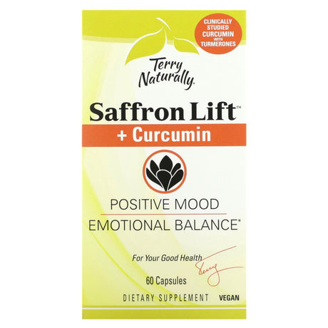 Terry Naturally, Saffron Life + Curcumin, 60 Capsules - Supply Center USA