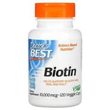 Doctor's Best, Biotin, 10,000 mcg, 120 Veggie Caps - Supply Center USA