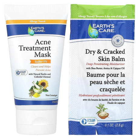 Earth's Care, Acne Treatment Beauty Mask, 2.5 oz (71 g) - Supply Center USA