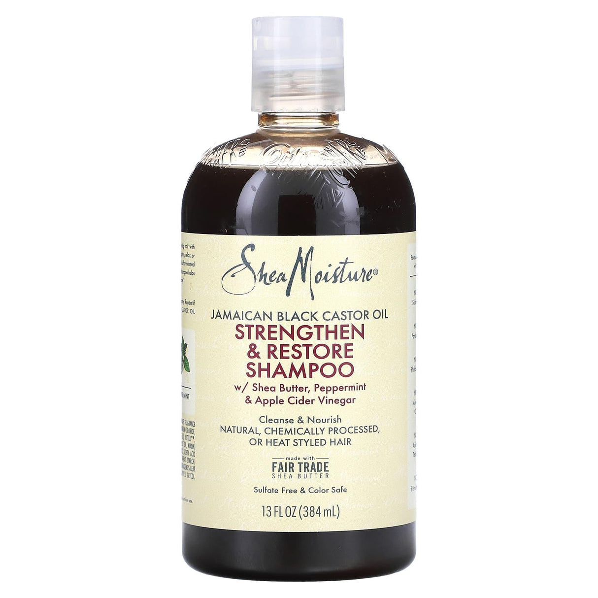 SheaMoisture, Jamaican Black Castor Oil, Strengthen & Restore Shampoo, 13 fl oz (384 ml) - Supply Center USA