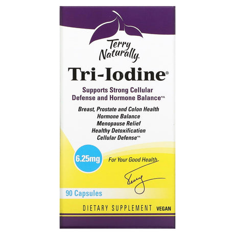 Terry Naturally, Tri-Iodine, 12.5 mg, 180 Capsules - Supply Center USA