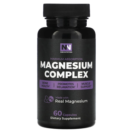 Nobi Nutrition, Magnesium Complex, Maximum Absorption, 60 Capsules - Supply Center USA