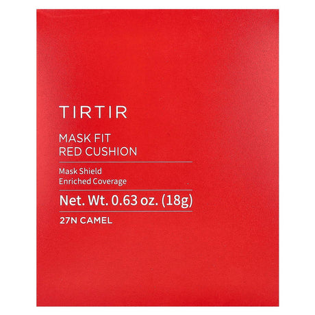 TIRTIR, Mask Fit Red Cushion, 27N Camel, 0.63 oz (18 g) - Supply Center USA