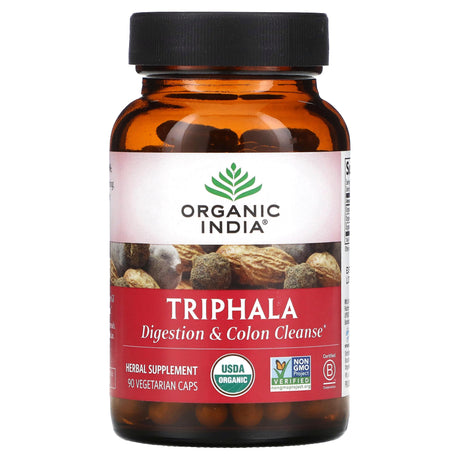 Organic India, Triphala, 90 Vegetarian Caps - Supply Center USA