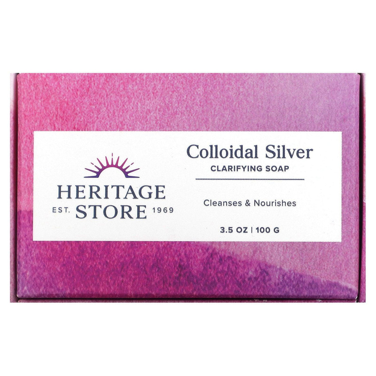 Heritage Store, Colloidal Silver Clarifying Soap, 3.5 oz (100 g) - Supply Center USA