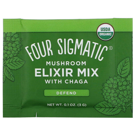 Four Sigmatic, Mushroom Elixir Mix with Chaga, 20 Packets, 0.1 oz (3 g) Each - Supply Center USA