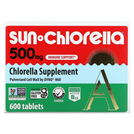 Sun Chlorella, Chlorella Supplement, 500 mg, 600 Tablets - Supply Center USA