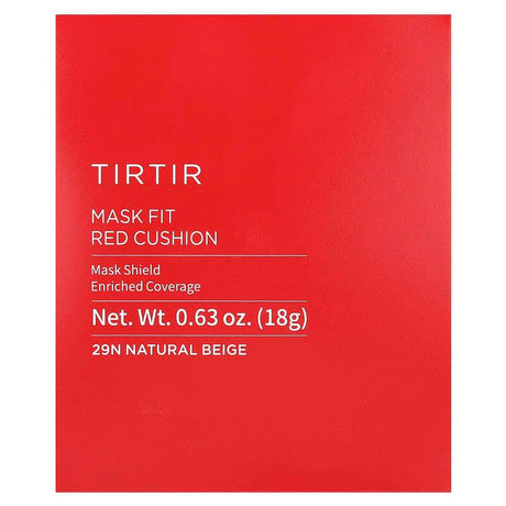 TIRTIR, Mask Fit Red Cushion, 29N Natural Beige, 0.63 oz (18 g) - Supply Center USA