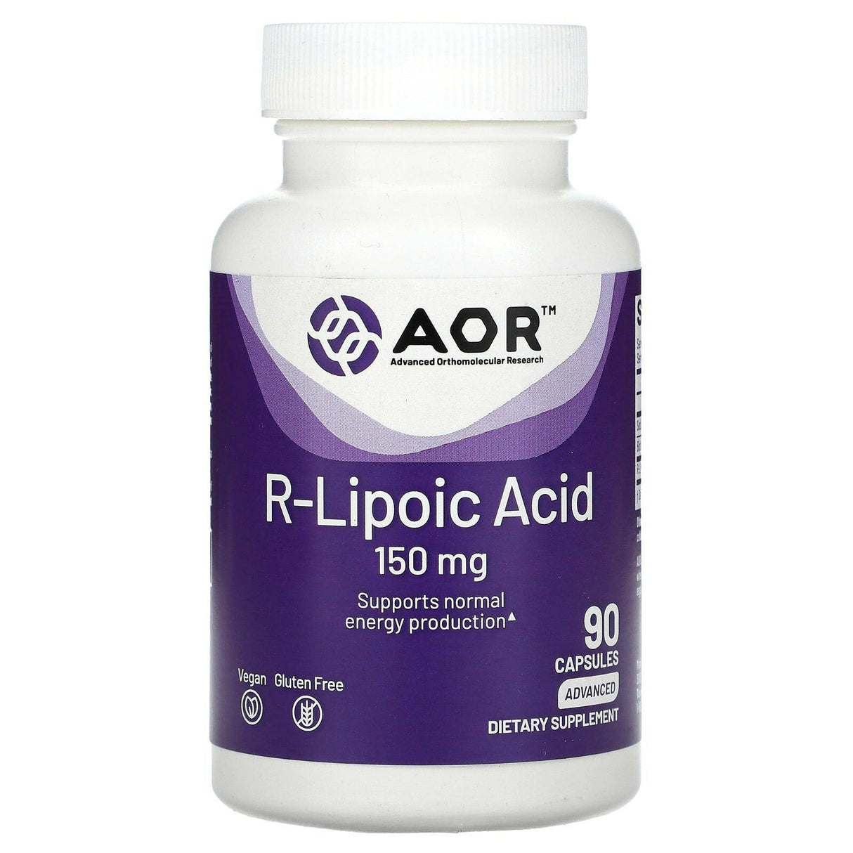 Advanced Orthomolecular Research AOR, R-Lipoic Acid, 300 mg, 60 Vegetarian Capsules - Supply Center USA