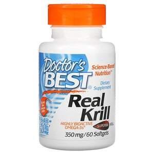 Doctor's Best, Real Krill, 350 mg, 60 Softgel - Supply Center USA