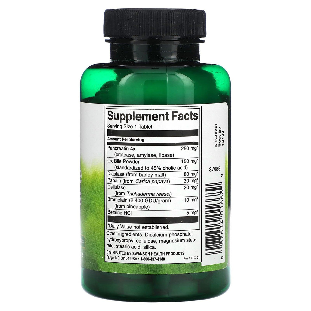 Swanson, Digestive Enzymes, 180 Tablets - Supply Center USA