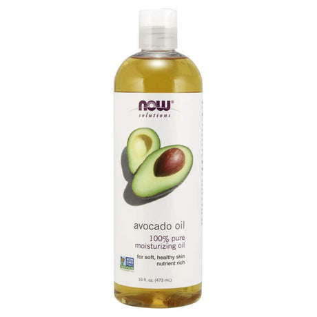 NOW Solutions, Avocado Oil, 100% Pure Moisturizing Oil, Nutrient Rich and Hydrating, 4-Ounce - Supply Center USA