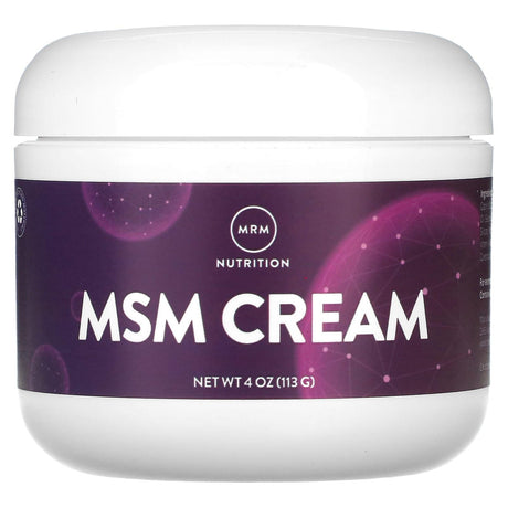 MRM Nutrition, MSM Cream, 4 oz (113 g) - Supply Center USA