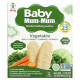 Hot Kid, Baby Mum-Mum, Gentle Teething Wafers, Vegetable, 12 Packs, 2 Wafers Each - Supply Center USA