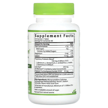 Hyperbiotics, PRO-Women with D-Mannose + Cranberry, Unflavored, 5 Billion CFU, 30 Time-Release Tablets - Supply Center USA