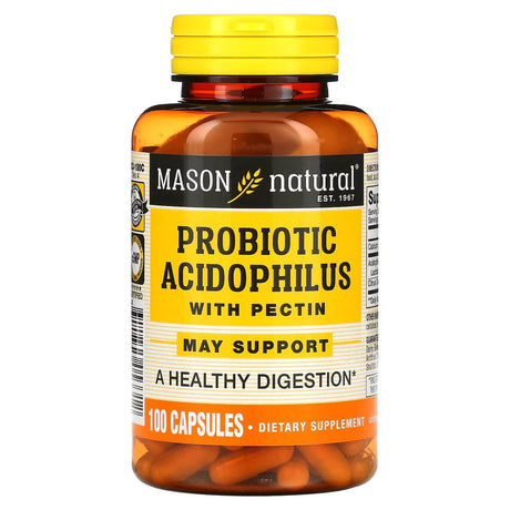 Mason Natural, Probiotic Acidophilus with Pectin, 100 Capsules - Supply Center USA