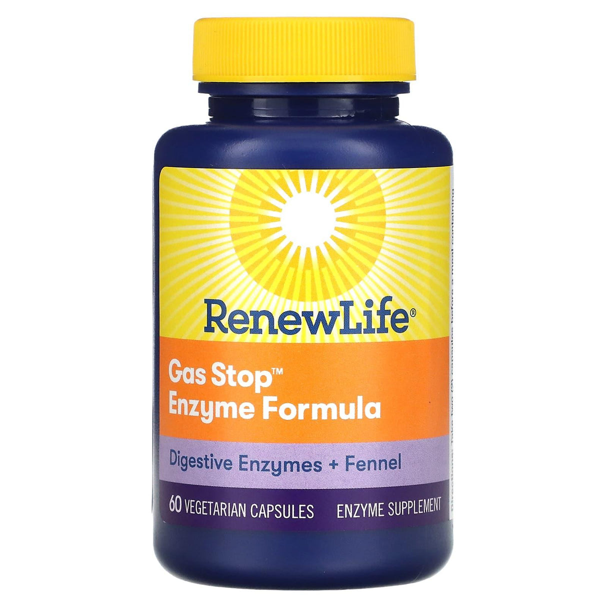 Renew Life, Gas Stop Enzyme Formula, 60 Vegetarian Capsules - Supply Center USA