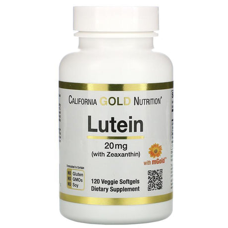 California Gold Nutrition, Lutein with Zeaxanthin, 20 mg, 120 Veggie Softgels - Supply Center USA