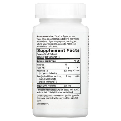 Nature's Way, Energizing Iron, 90 Softgels - Supply Center USA