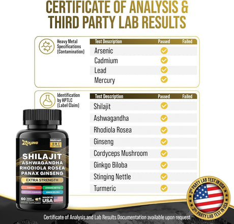 Dynamic Vitality Bundle - Sea Moss 7000Mg, Black Seed Oil 4000Mg, Ashwagandha 2000Mg, Ginger & Shilajit 9000Mg, Rhodiola Rosea 1000Mg, Panax Ginseng 1500Mg, All in 1 Supplements (60 Count) - Supply Center USA