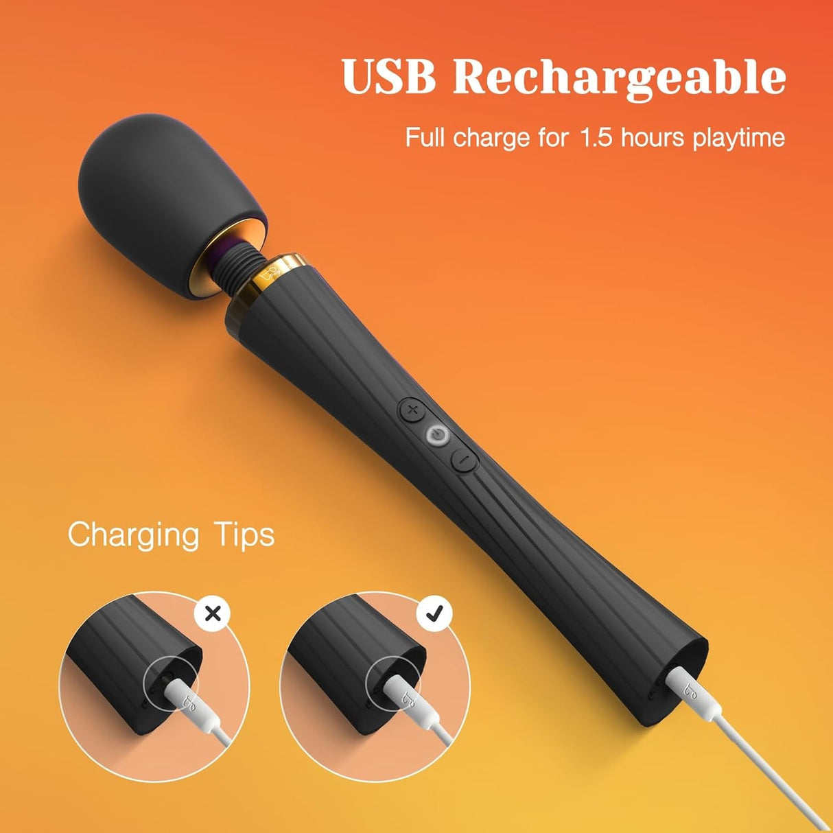 Tracy'S Dog Vibrator - Cordless High-Power Wand Massager for Clitoral Stimulation, Quiet & Waterproof Adult Sex Toys for Women & Couples, Personal Vibrator for Full-Body Massage & Intimate Pleasure