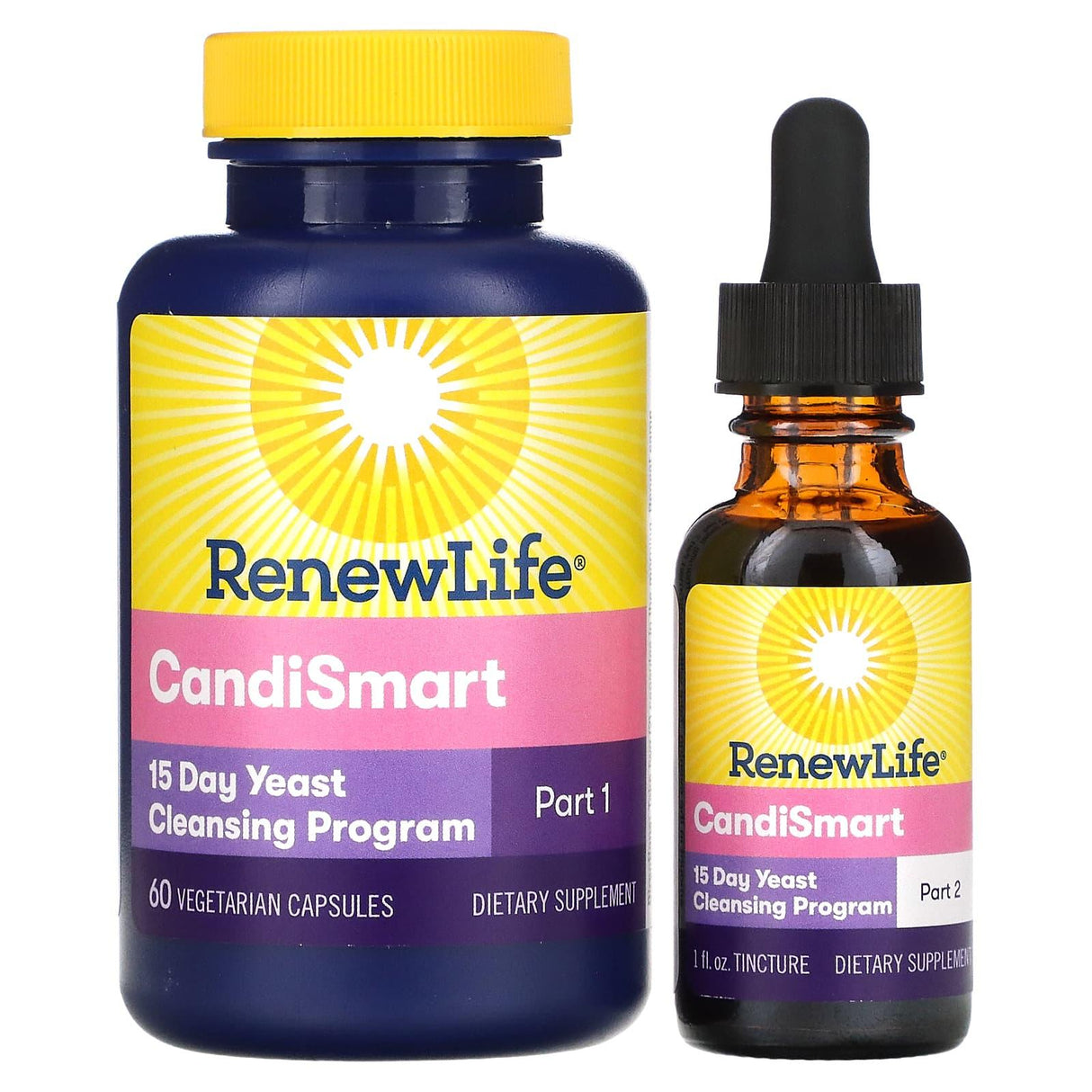 Renew Life, CandiSmart, 15-Day Yeast Cleansing Program, 2 Part Program - Supply Center USA