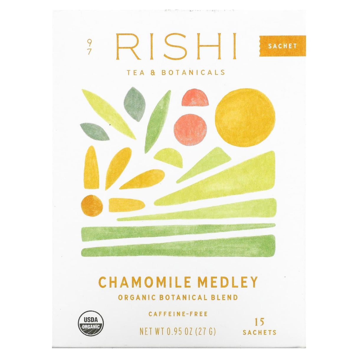 Rishi Tea, Organic Botanical Blend, Pink Lemon Ginger, Caffeine Free, 15 Sachets, 1.58 oz (45 g) - Supply Center USA