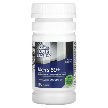 21st Century, One Daily, Men's 50+, Multivitamin Multimineral, 100 Tablets - Supply Center USA