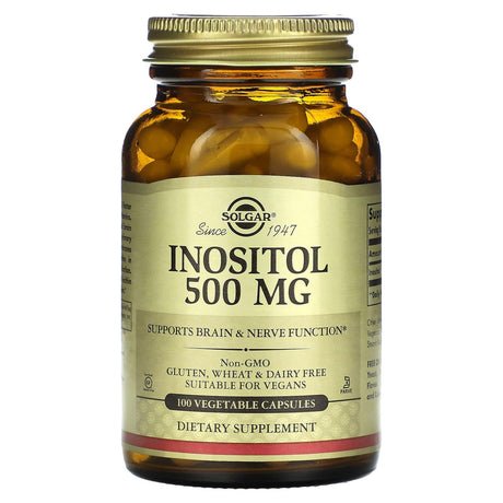 Solgar, Inositol, 500 mg, 100 Vegetable Capsules - Supply Center USA