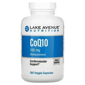 Lake Avenue Nutrition, CoQ10, USP Grade, 100 mg, 360 Veggie Capsules - Supply Center USA