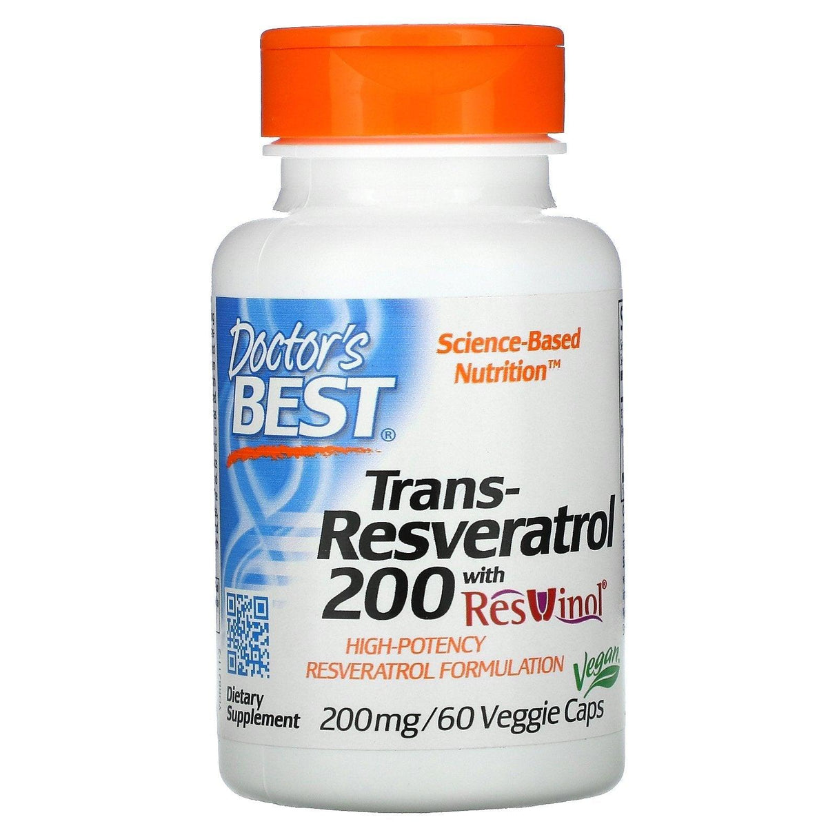 Doctor's Best, Trans-Resveratrol 100 with ResVinol, 100 mg, 60 Veggie Caps - Supply Center USA