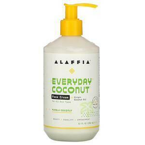 Alaffia, Everyday Coconut, Face Cream, Purely Coconut, 12 fl oz (354 ml) - Supply Center USA