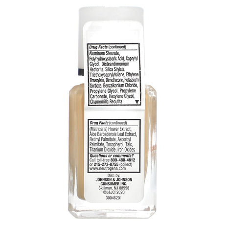 Neutrogena, SkinClearing Oil-Free Makeup, Classic Ivory 10, 1 fl oz (30 ml) - Supply Center USA