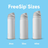 Owala Freesip Insulated Stainless Steel Water Bottle with Straw for Sports, Travel, and School Bpa-Free Sports Water Bottle, 24 Oz, Shy Marshmallow