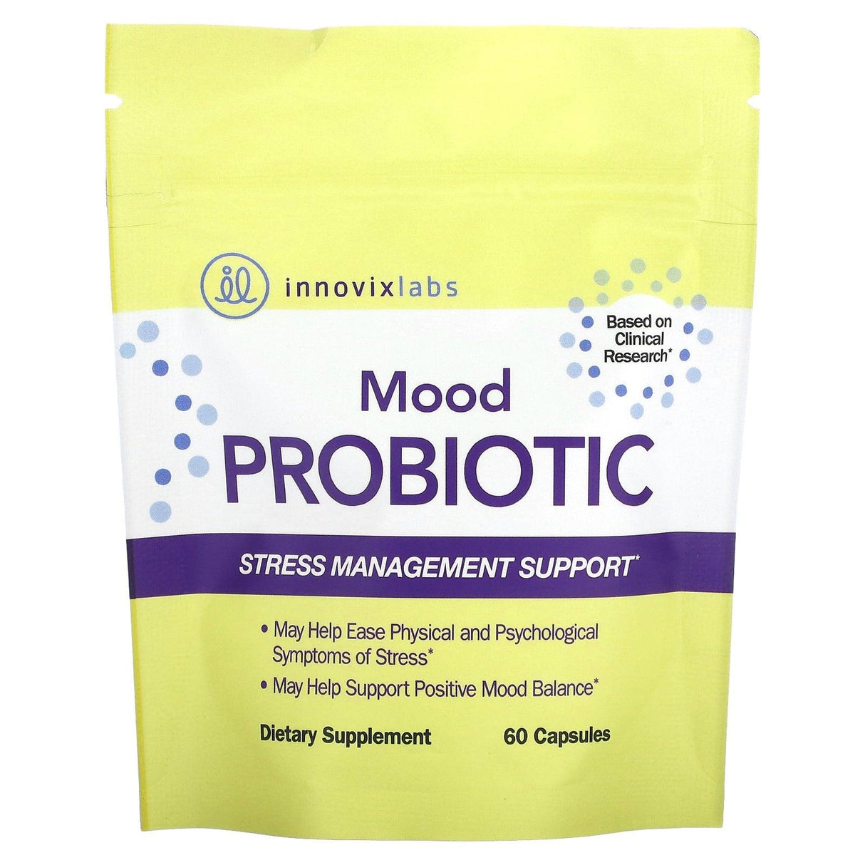 InnovixLabs, Mood Probiotic, Mood Support Supplement, 60 Capsules - Supply Center USA