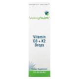 Seeking Health, Vitamin D3 + K2 Drops, 1 fl oz (30 ml) - Supply Center USA