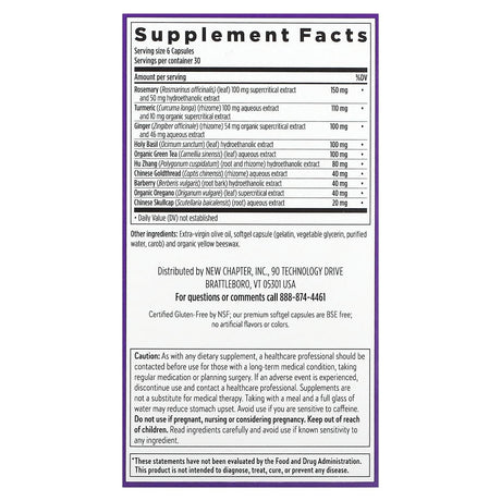 New Chapter, Zyflamend, 180 Mini Softgels - Supply Center USA