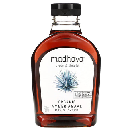 Madhava Natural Sweeteners, Organic Agave Five, Low-Glycemic Sweetener, 16 oz (454 g) - Supply Center USA