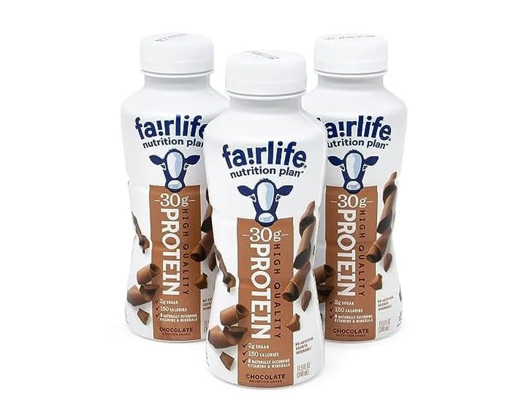Nutrition Plan High Protein Chocolate 30G Shake,Gelatin Free,11.5Fl.Oz,(12 Pack) - PACK of 1