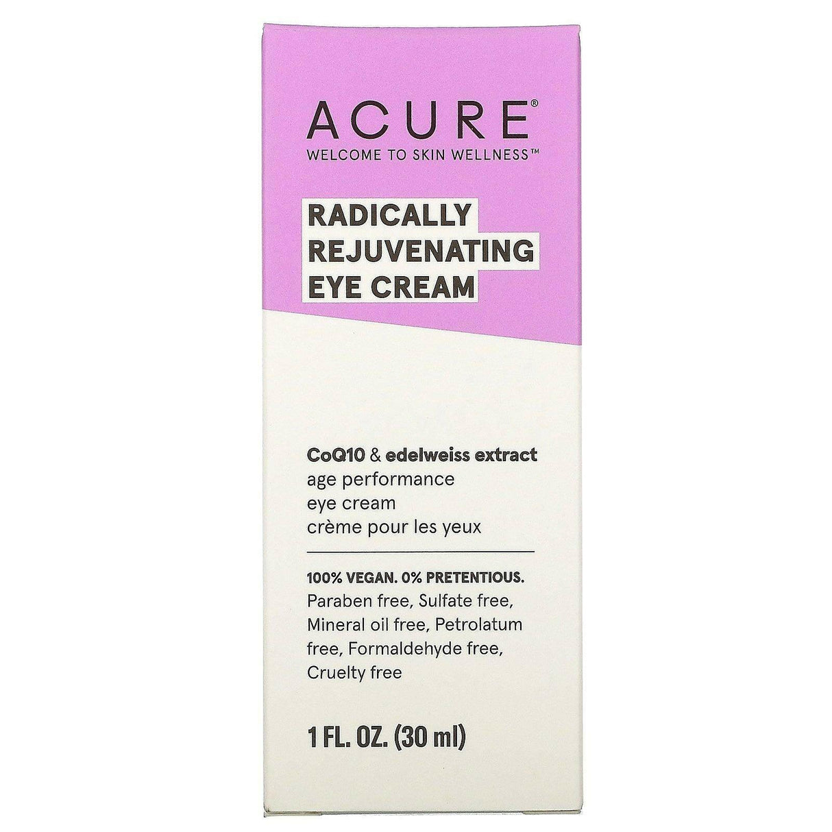 Acure, Radically Rejuvenating Eye Cream, 1 fl oz (30 ml) - Supply Center USA