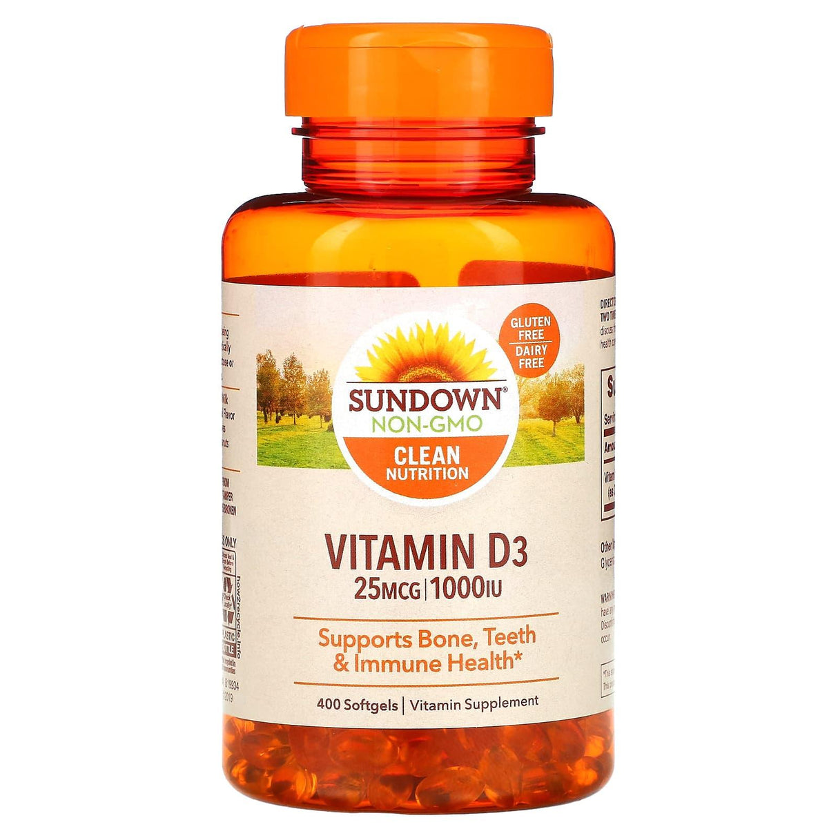 Sundown Naturals, Vitamin D3, 50 mcg (2,000 IU), 350 Softgels - Supply Center USA