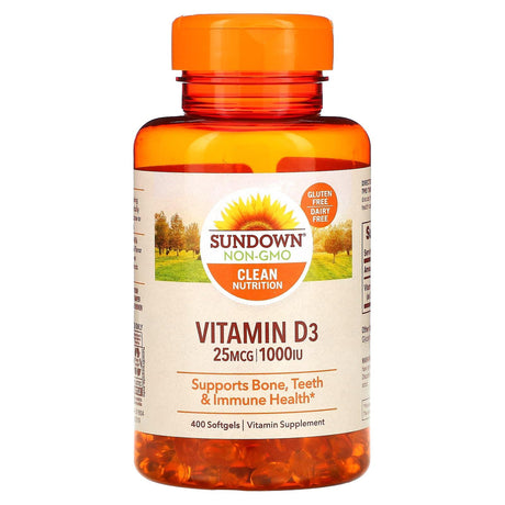 Sundown Naturals, Vitamin D3, 50 mcg (2,000 IU), 350 Softgels - Supply Center USA