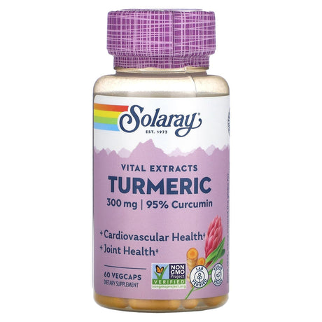 Solaray, Turmeric , 300 mg, 60 VegCaps - Supply Center USA