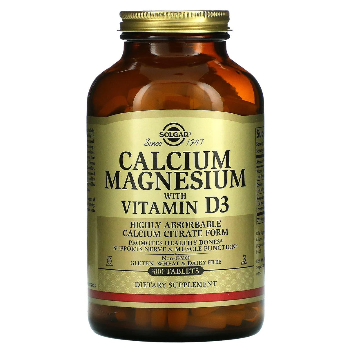 Solgar, Calcium Magnesium with Vitamin D3, 150 Tablets - Supply Center USA