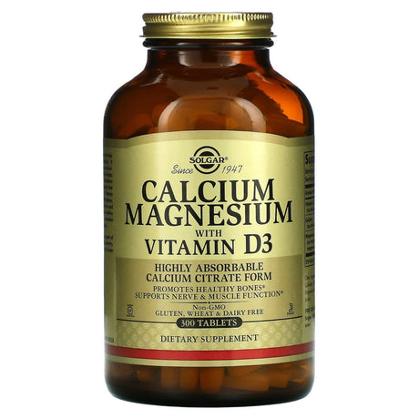 Solgar, Calcium Magnesium with Vitamin D3, 150 Tablets - Supply Center USA