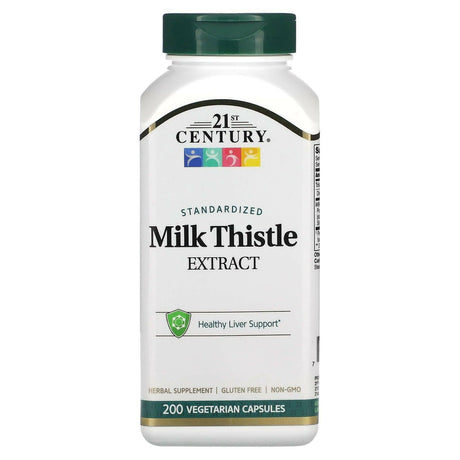 21st Century, Standardized Milk Thistle Extract, 60 Vegetarian Capsules - Supply Center USA