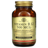 Solgar, Vitamin B12, 500 mcg, 250 Vegetable Capsules - Supply Center USA