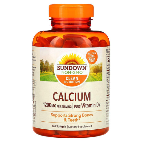 Sundown Naturals, Calcium Plus Vitamin D3, 600 mg, 170 Softgels - Supply Center USA